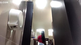 Hidden Camera In Public Bathroom Of The University