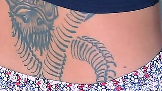 Tattoed Sexy Babe Schoolgirl Fucked in Missionary After Class