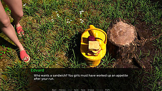 Nursing back to pleasure: hot girl doing handjob in the woods ep 64