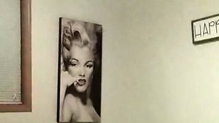 Skinny brunette amateurs dp solo