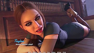 Playing porn games, anime porn, anime