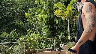 Reverse Gangbang! Stephanie, Alexa & I Drain Pool Boys Cock