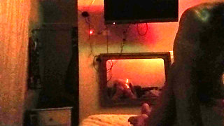 POV accomplished through wall mirror's reflection of Mexican couple having hot sweaty sex  Urfreaknastycouple