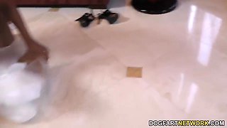 Ebony Bbw Gets Butt Screwed By Pool Boy