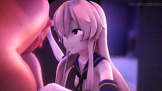 Japanese Hentai 3D Handjob in Bathroom with Panties and Hogtied Velvixian