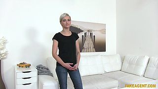 Fake Agent - Model Banged Doggy style Style On Desk 1 - Janie Sky