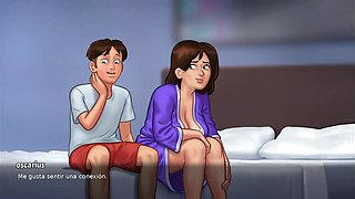 Stepmom Masturbates in Front of Me - Summertime Saga Hentai Animation