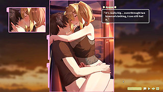 Hentai Game - Summer Clover - Ferris Wheel Sex - Fucking the Blonde on the Ferris Wheel